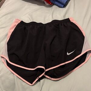 Nike Women's Athletic Shorts in Black and Pink